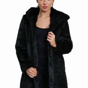 de la creme womens luxury faux fur jacket ladies hooded winter coat black uk 10eu 38us 6 437.jpg